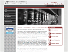 Tablet Screenshot of goodmanlawatl.com